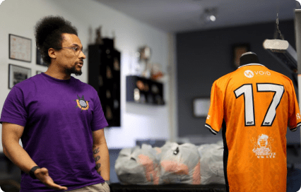 Bilston Town FC Women & Girls Team Sponsor, VOiD Apps Representative Neil Cooper